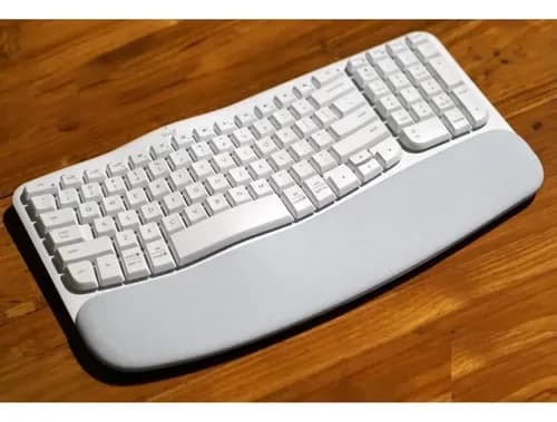 Teclado Logitech Wave Keys Ergonómico Blanco