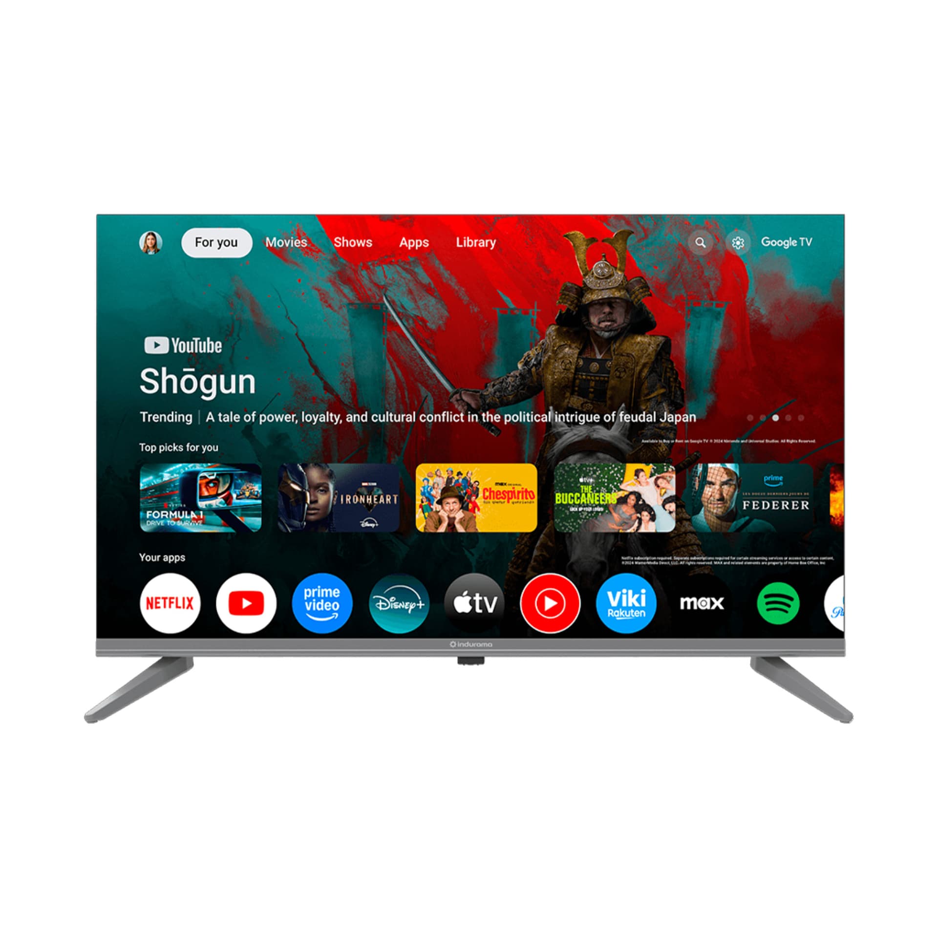 Televisor Indurama 65" LED 4K UHD Smart - Google TV 5.0