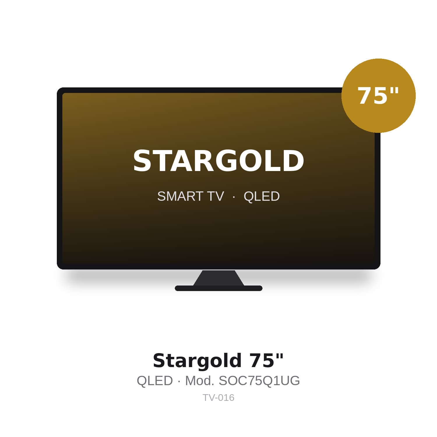 Televisor Stargold 75" QLED 4K UHD Smart - Google TV